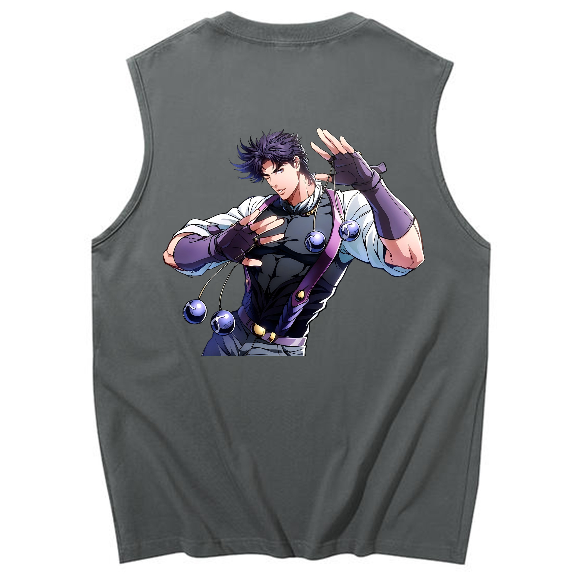 （画像用） ジョジョの奇妙な冒険 JoJo's Bizarre Adventure コットン100％タンクトップ（背面プリント）